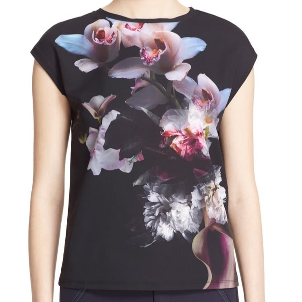 Ted Baker Cosita Floral Print Tee size 3 (8-10)